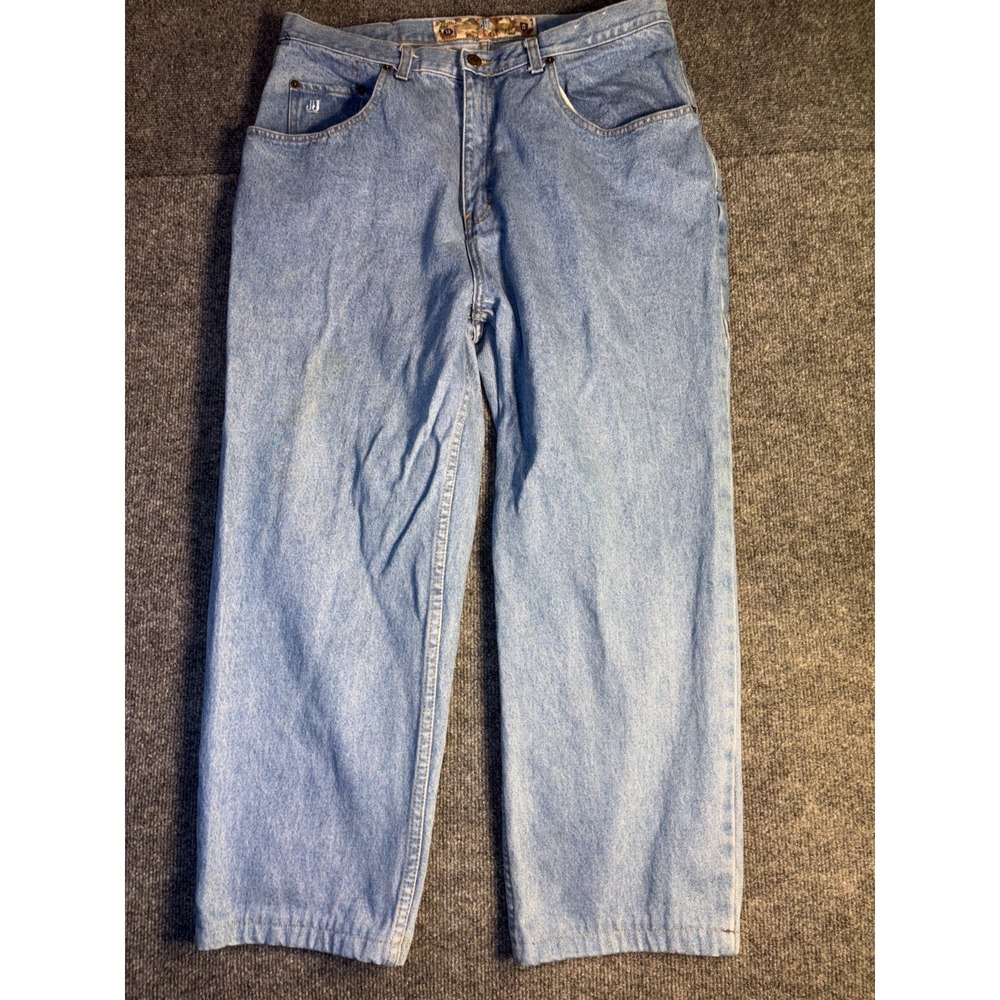 JJ Jeans Mens Size 38 Blue Denim Relaxed‎ Fit Straight Leg 5 Pocket Medium Wash